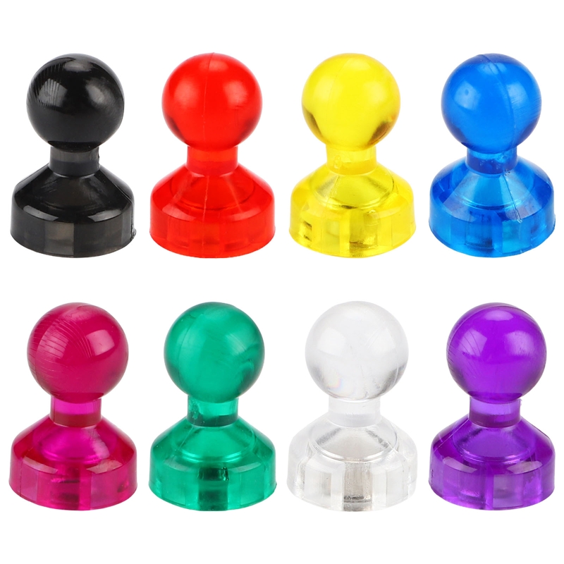 10Pcs Colorful Push Pin Strong Magnetic Pushpins Fridge Magnet Whiteboard Magnet T84D
